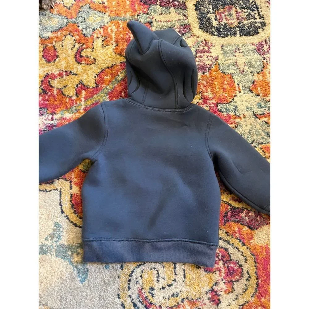 Osh kosh shark navy blue hoodie sweatshirt size 12 months 12m